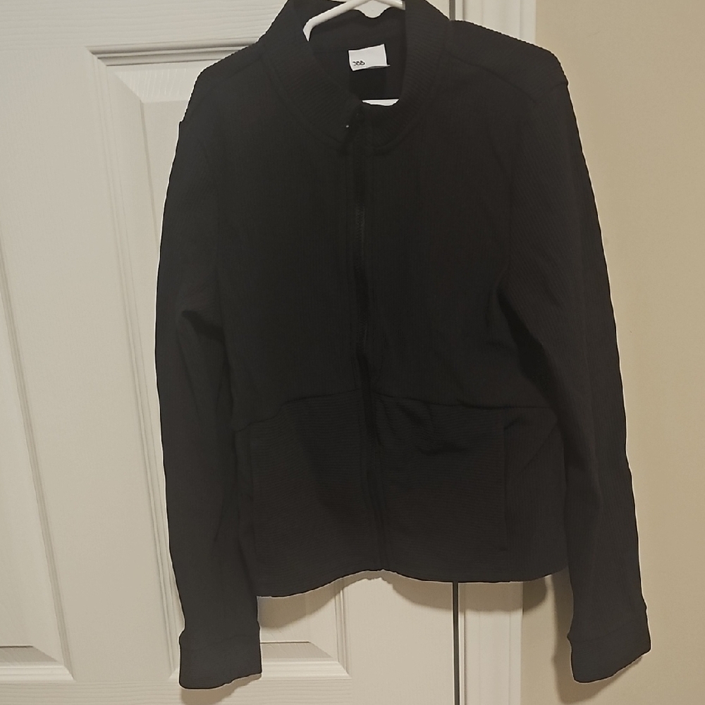 All in Motion Black Ribbed Jacket - Picture 3 of 4